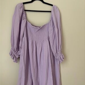 Elegant Lavender Midi Dress